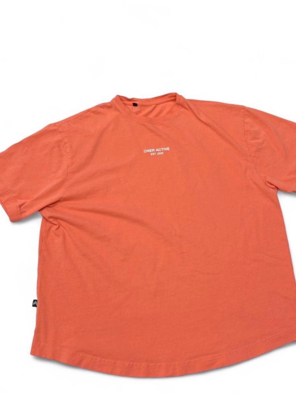 Oner Active Oversized Coral-Orange Short Sleeve Tee